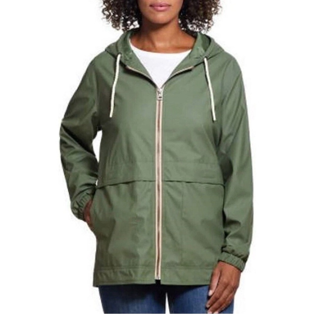 Weatherproof Vintage Women’s Rain Slicker Jacket in Clover - Size S/CH